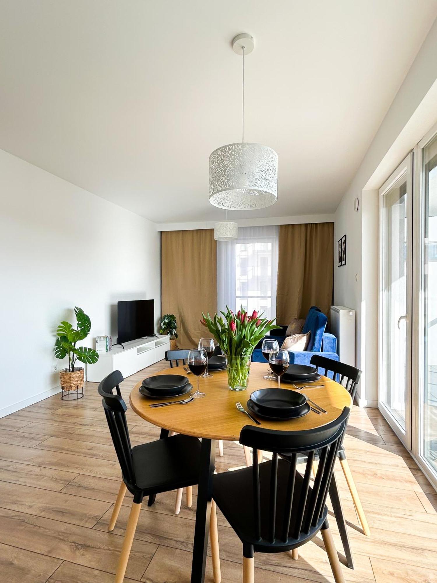 Lumina Stylish 3-Room Apart With Balcony Lodz  Exterior photo
